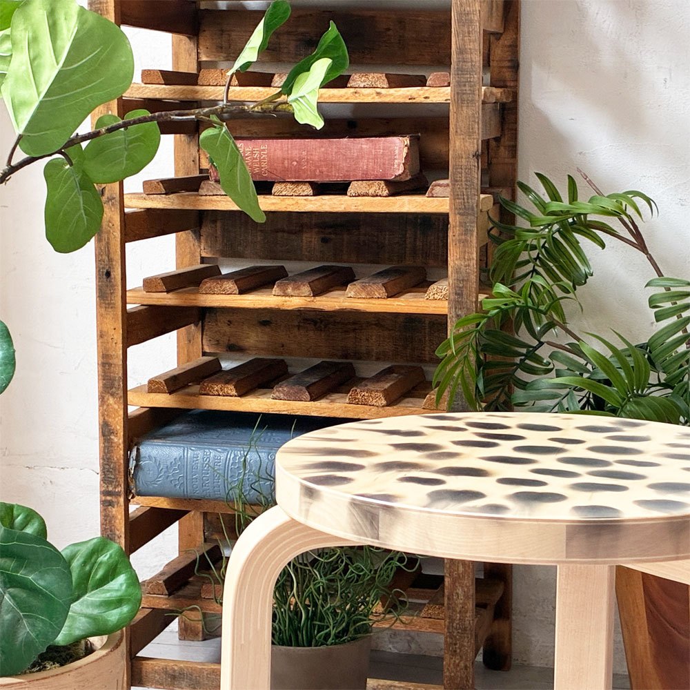 アルテック artek スツール60 二俣公一 「Birthday Stool 50」限定2個 エディション有 チャリティーオークション品 アルヴァ・アアルト 北欧 希少 ★