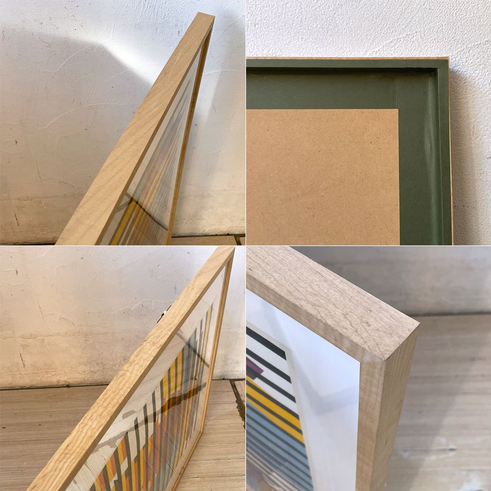 サムバンニ Sam Vanni コンポジション Composition シルクスクリーン A2相当サイズ 額装品 ★