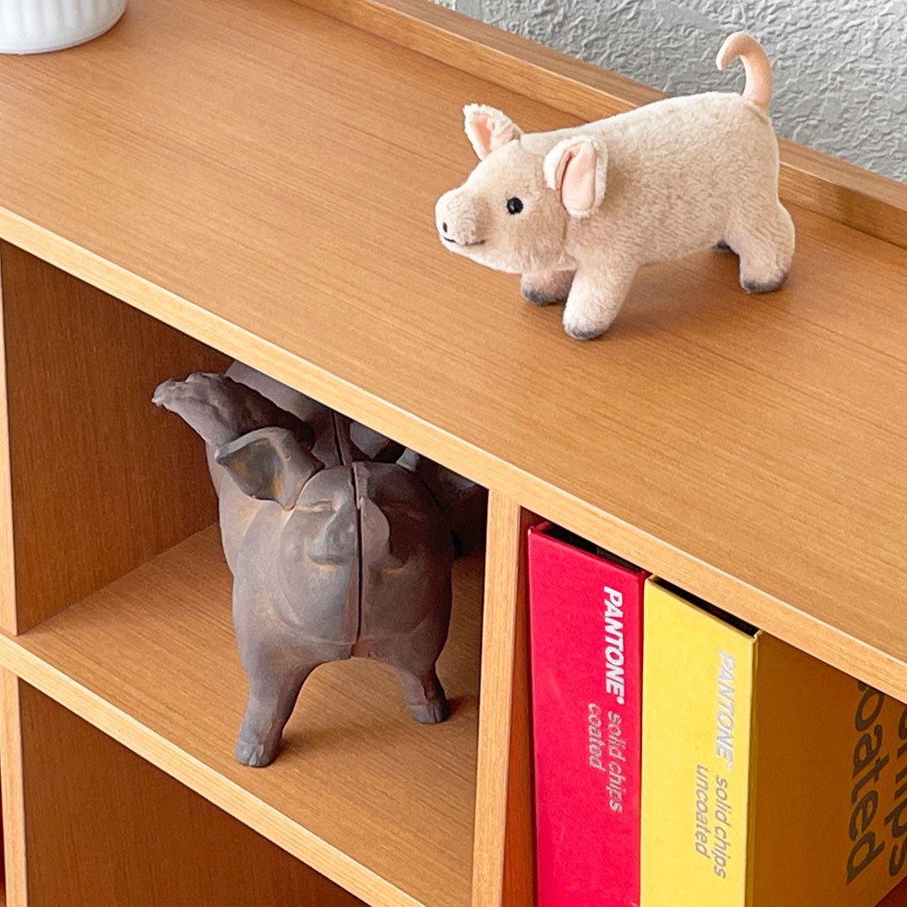 ウニコ unico アルベロ ALBERO ブックシェルフ ワイド チーク材 本棚 飾り棚 W111cm 北欧スタイル 廃番 ◇