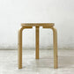 アルテック Artek スツール60 Stool60 ヴィッリ villi 90周年記念 フォルマファンタズマ バーチ材 ナチュラルラッカー 3本脚 アルヴァ・アアルト フィンランド 北欧家具 ●