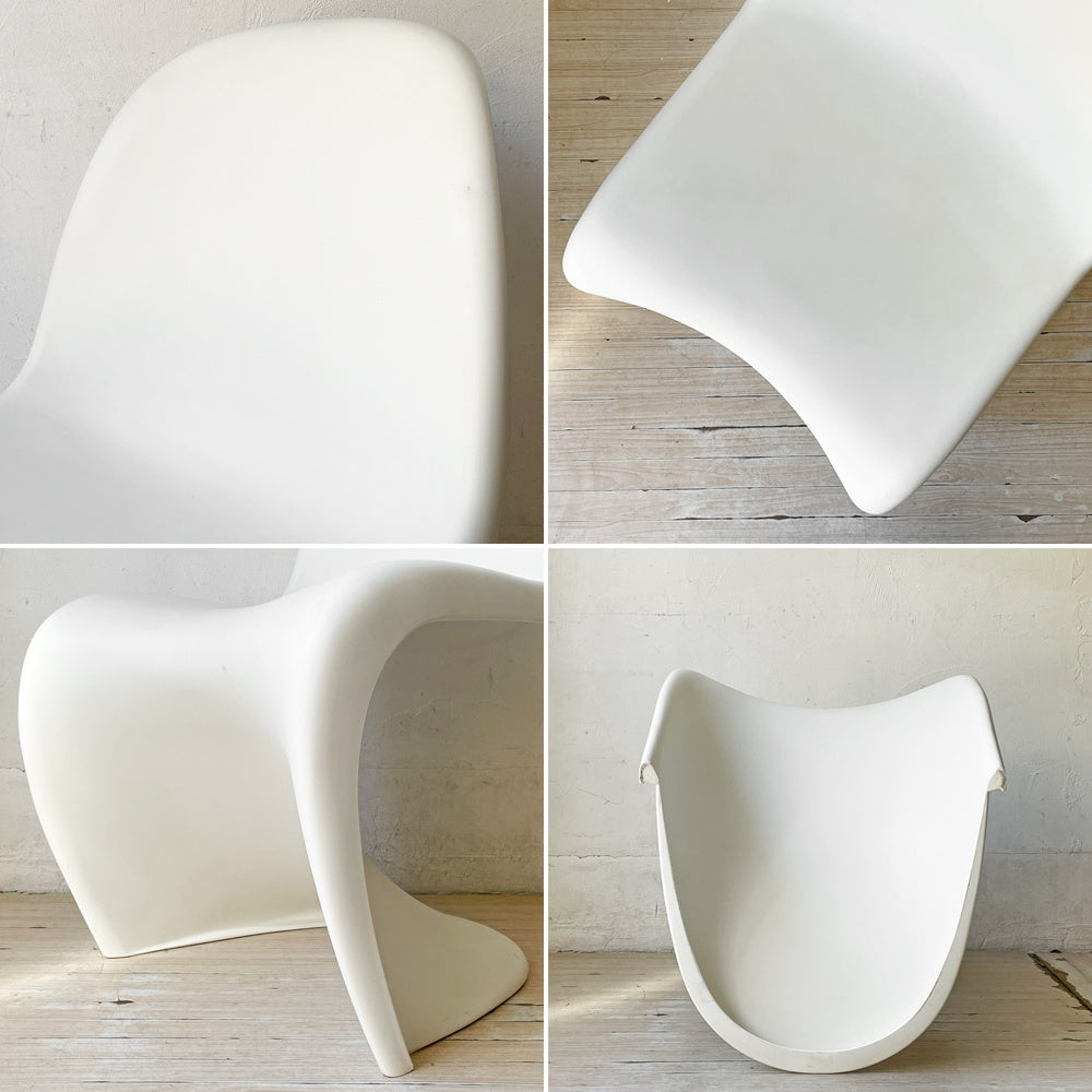 ヴィトラ vitra パントンチェア ダイニングチェア スタッキングチェア ホワイト ヴェルナー・パントン Panton ミッドセンチュリー スペースエイジ ★