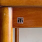 松田家具 MATSUDA ビンテージ 木製 ダイニングテーブル デコラトップ 丸脚 W124cm 昭和レトロ Japan vintage ■