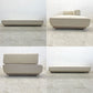 リラックスフォーム RELAX FORM アルフレード ALFREDO 2人掛けソファ レザーテックス W183cm + グロー GLOW L字クッション 〓