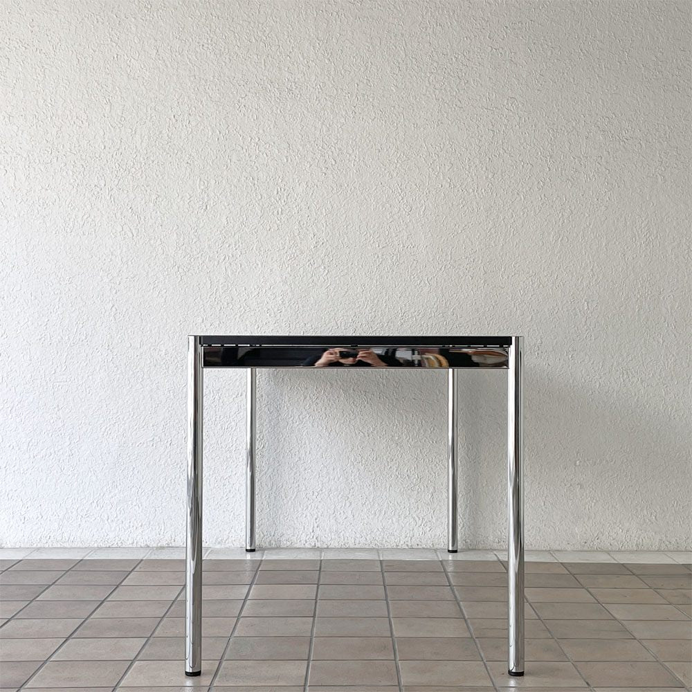 ユーエスエムハラー USM Haller モジュラーファニチャー ハラーテーブル デスク W150×D75cm チャコールリノリウム 高さ調節機能付 スイス ◇