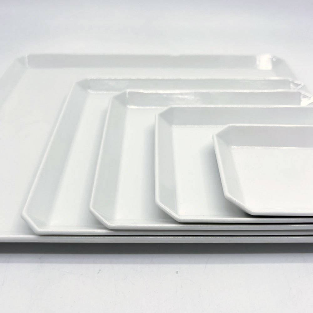 アリタジャパン 1616/arita japan スタンダード TY スクエアプレート 5枚セット 柳原照弘 有田焼 陶器 ホワイト ●