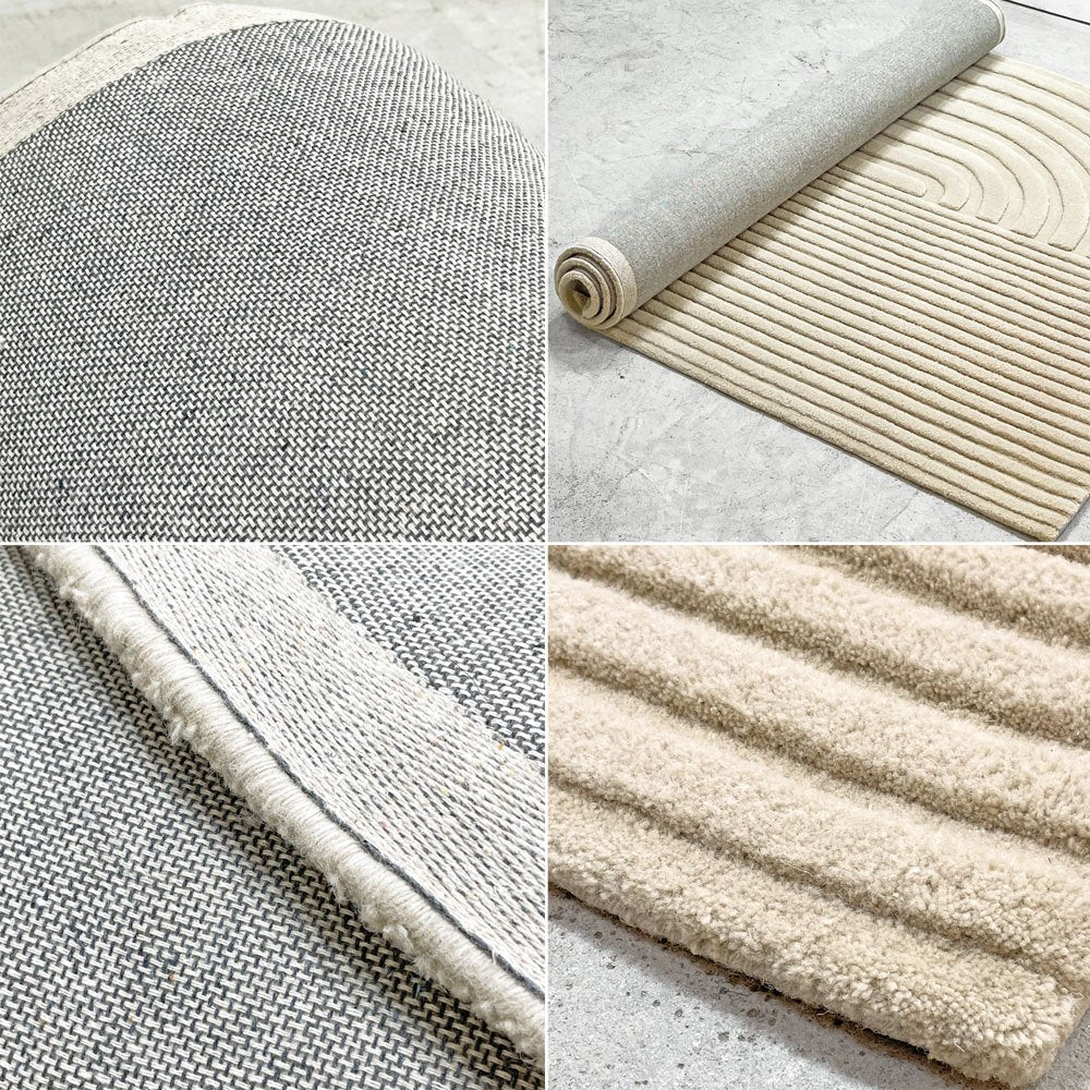ムート MUUTO レレーヴォ RELEVO ラグマット W240×D170 ニュージーランドウール100％ ハンドメイド ラテックスコート 定価￥207,920- ●