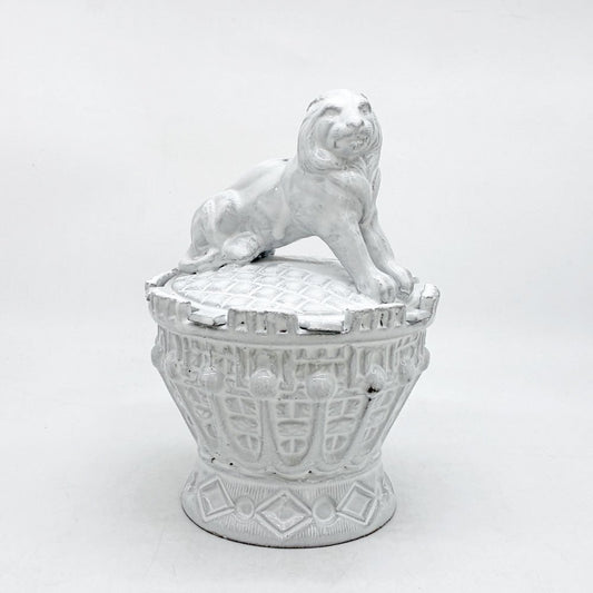 アスティエ・ド・ヴィラット Astier de Villatte リオン Lion シュガーボウル ライオン 小物入れ H19cm フランス 美品 ●
