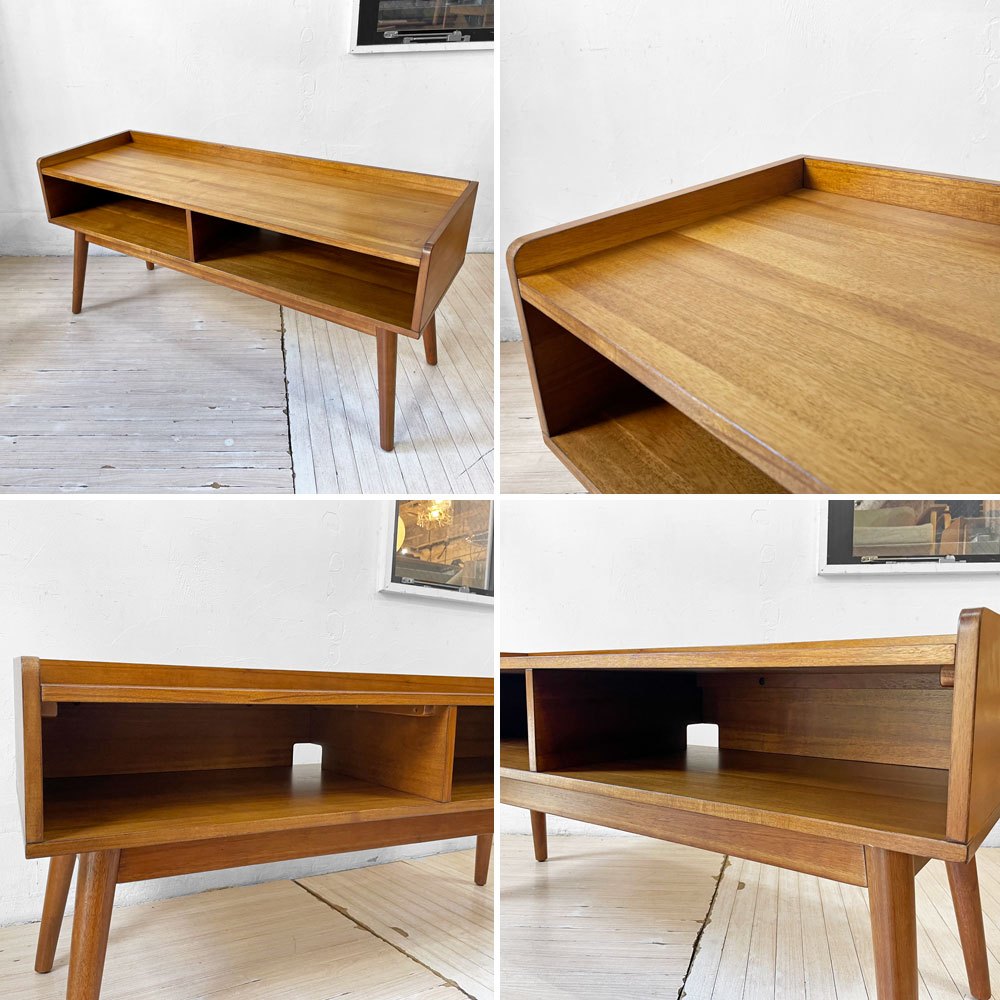 ウエストエルム West Elm ミッドセンチュリー メディア コンソール Mid-Century Media Console 48" AVボード TVボード アカシア材  ★