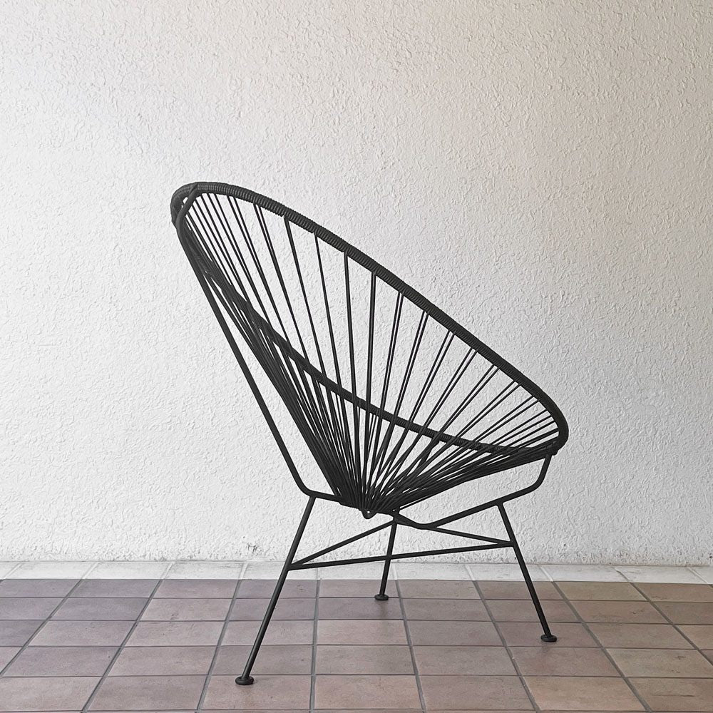 メトロクス METROCS アカプルコチェア Acapulco Chair ブラック アウトドアチェア PVCコード ブラックスチール ハンドメイド メキシコ 定価￥70,400- ◇
