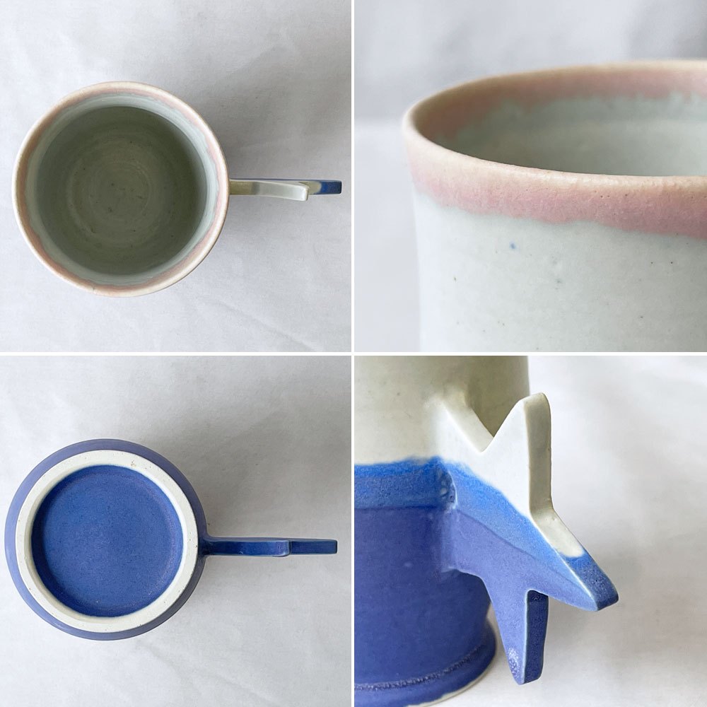 竹村良訓 マグカップ 星 ブルー系 現代作家 ◇