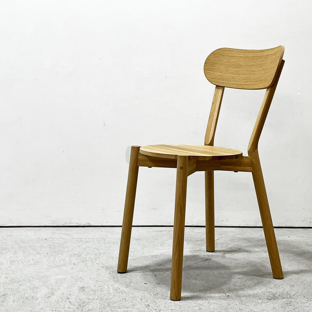 カリモクニュースタンダード KARIMOKU NEW STANDARD キャストールチェア CASTOR CHAIR ピュアオーク PURE OAK スタッキング 国産オーク無垢材 ビッグゲーム BIG-GAME 定価￥47,300- ●