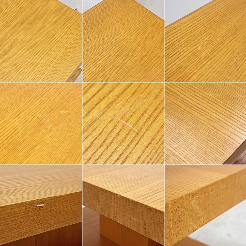 イーセンアーレン ETHAN ALLEN コーナーテーブル ランプテーブル サイドテーブル 飾り棚 W66cm オーク ナチュラル シンプルデザイン ●