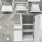 大川家具 大理石調 キッチンカウンター ホワイト W90cm 国産家具 〓