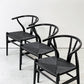 カールハンセン＆サン Carl Hansen & Son CH24 Yチェア ブラックラッカー×ブラックペーパーコード ビーチ材 ハンス・J・ウェグナー デンマーク 北欧家具 C ●