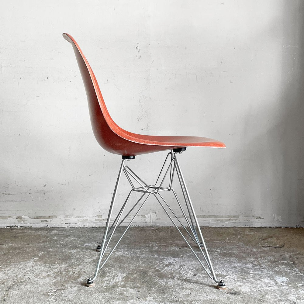 ハーマンミラー Herman Miller サイドシェルチェア セカンド 2nd FRP エッフェルベース ジンク テラコッタ ビンテージ イームズ ミッドセンチュリー ■