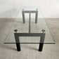 カッシーナ Cassina ターブル・テューブ・ダヴィオン 6 TABLE TUBE D’AVION LC6 ダイニングテーブル クリアガラス天板 ブラック脚 W225×D85cm ル・コルビジェ 定価￥1,111,000- 〓
