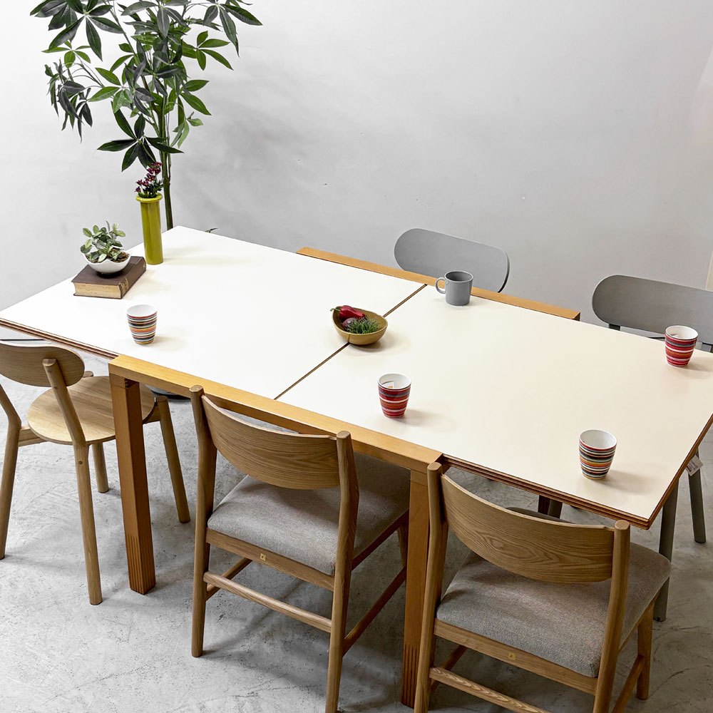 ベラート Bellato コンヴィヴィオ CONVIVIO ダイニングテーブル スライドエクステンション W95cm ヴェルナール・ヴューアルヌッソン イタリア ●