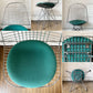 ヴィトラ vitra ワイヤーチェア Eames Wire Chair DKR5 エッフェルベース シートパッド付 ファブリック グリーン系 C&R イームズ ミッドセンチュリー ◎
