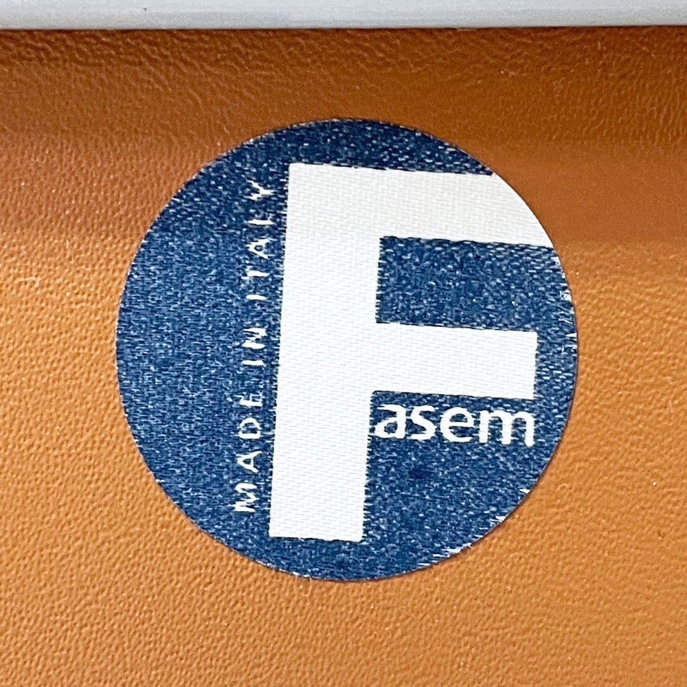 ファセム Fasem ダイニングチェア 2脚セット 本革×スチール ブラウン イタリアモダン アクタス取扱 B ●