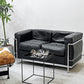 カッシーナ Cassina LC2 ソファ 2シーター ポリエステルパッディング仕様 クローム  ル・コルビジェ ピエール・ジャンヌレ シャルロット・ペリアン MoMA 名作 ●