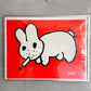 フランク・コジック Frank Kozik スモーキンバニー Smoking Rabbit シルクスクリーン レッド エディションナンバー入り 額装品 ♪