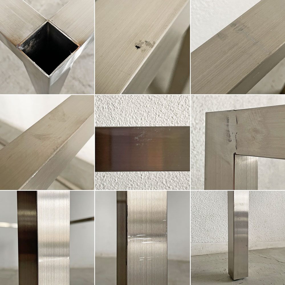 オーダーファニチャー 木製天板×鉄脚 ワークテーブル ダイニングテーブル ミーティングテーブル W180cm PLAT 上林剛典 インダストリアルスタイル 〓