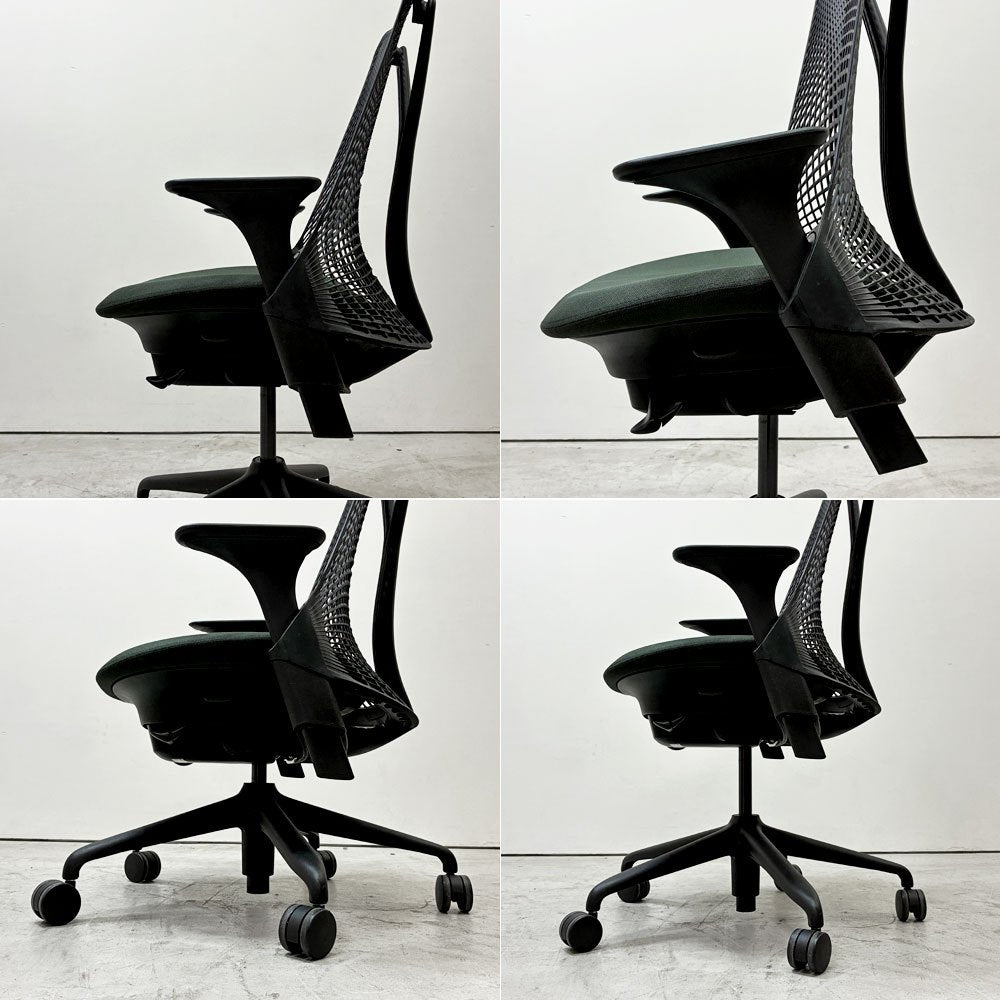 ハーマンミラー Herman Miller セイルチェア SAYL Chair デスクチェア 旧モデル イヴ・ベアール ブラック 2016年製 モダンデザイン ●