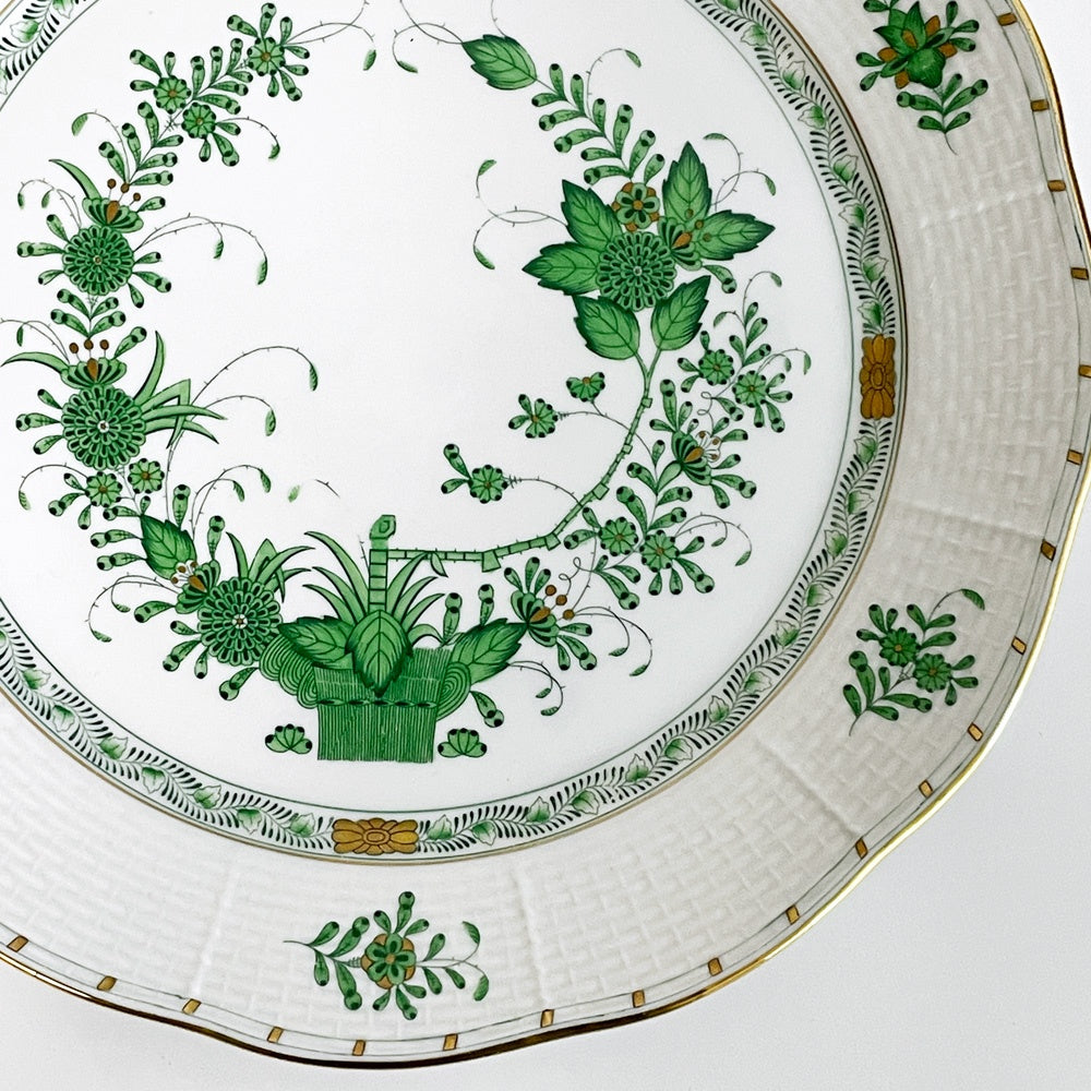 ヘレンド HEREND HVNGARY インドの華 プレート 6枚セット Φ30cm ハンドペイント 白磁食器 ハンガリー ●