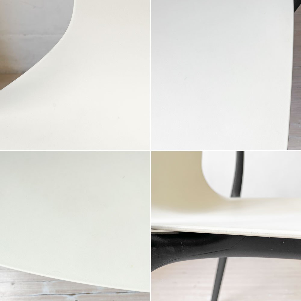 ヴィトラ Vitra ベルヴィルチェア Belleville Chair ダイニングチェア スタッキングチェア クリーム ロナン & エルワン・ブルレック A ★