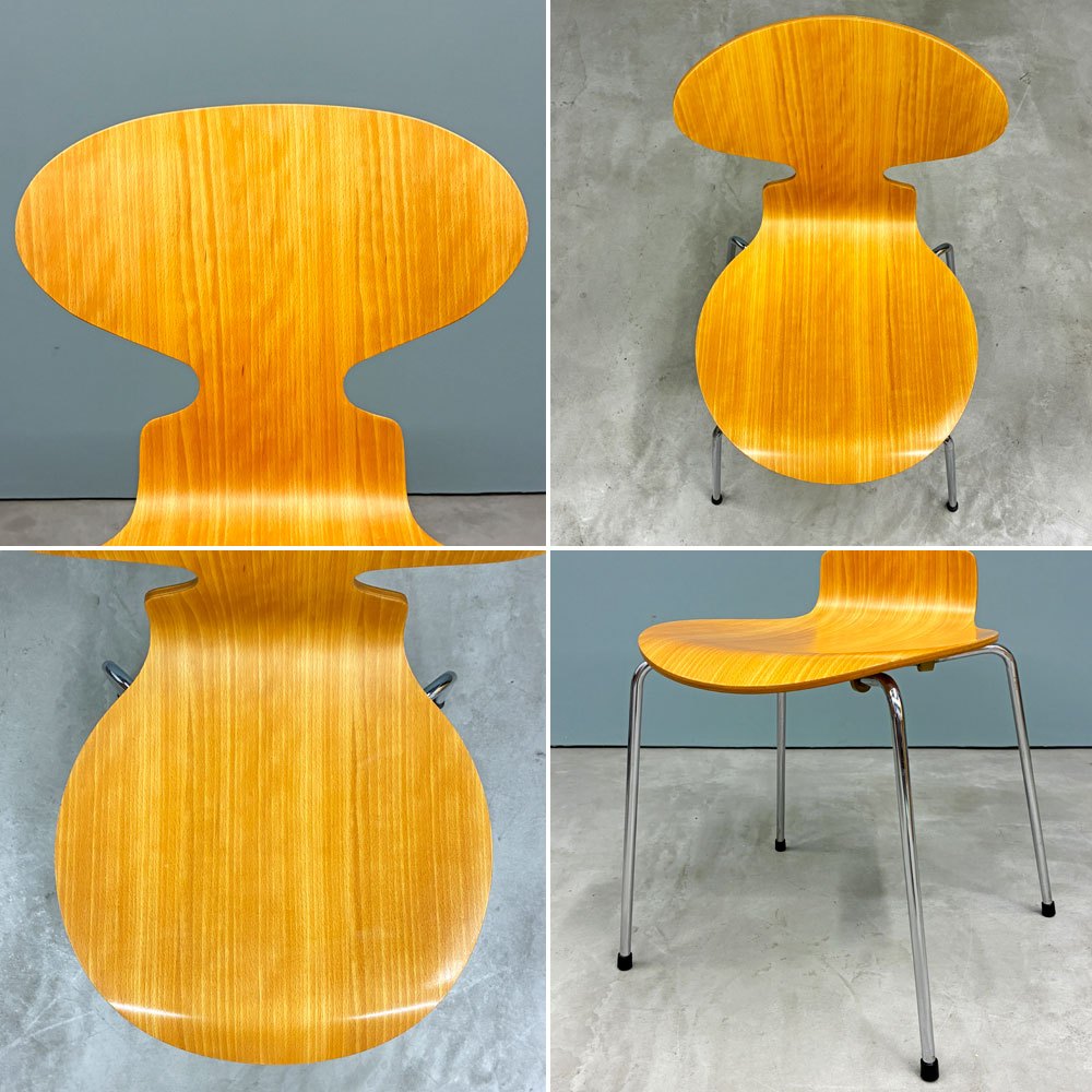 フリッツハンセン Fritz Hansen 3101 アリンコチェア アントチェア 4本脚 ナチュラルビーチ ラッカー仕上げ アルネ・ヤコブセン I ◎