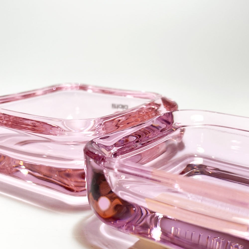 イッタラ iittala ビトリーニ Vitriini ガラス ボックス 小物入れ スイートピンク アヌ・ペンティネン Anu Penttine 美品 フィンランド 北欧雑貨 ★