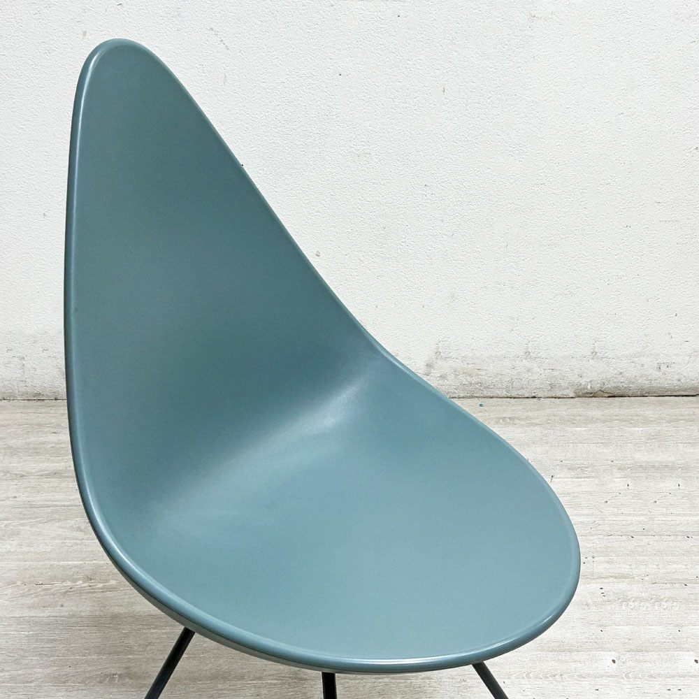 フリッツハンセン Fritz Hansen ドロップチェア Drop Chair ストームブルー アルネ・ヤコブセン 北欧 デンマーク ●