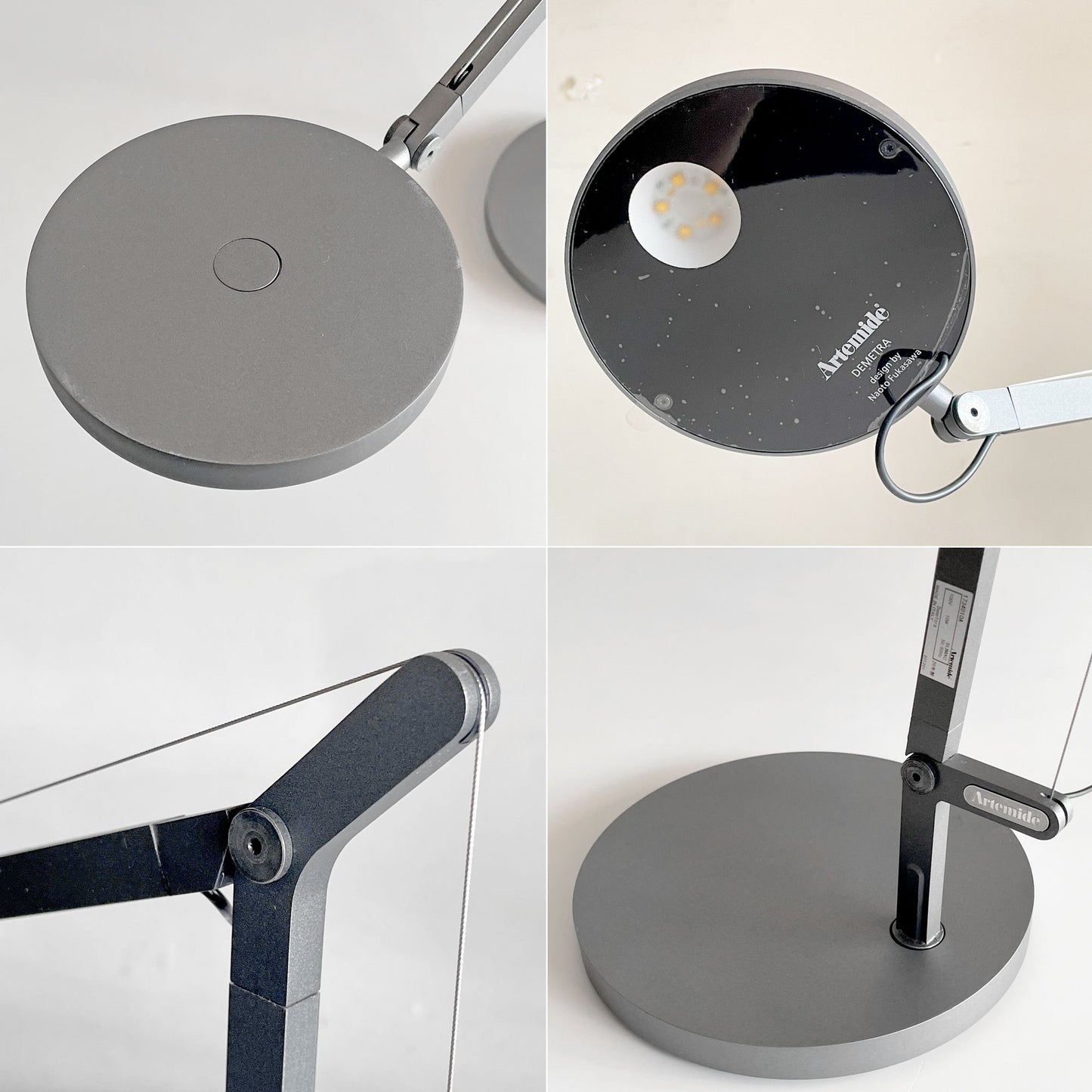 アルテミデ Artemide デメトラ DEMETRA LED テーブルライト デスクライト 無段階調光機能 深澤直人 展示品 箱付き 参考定価￥126,500- ■