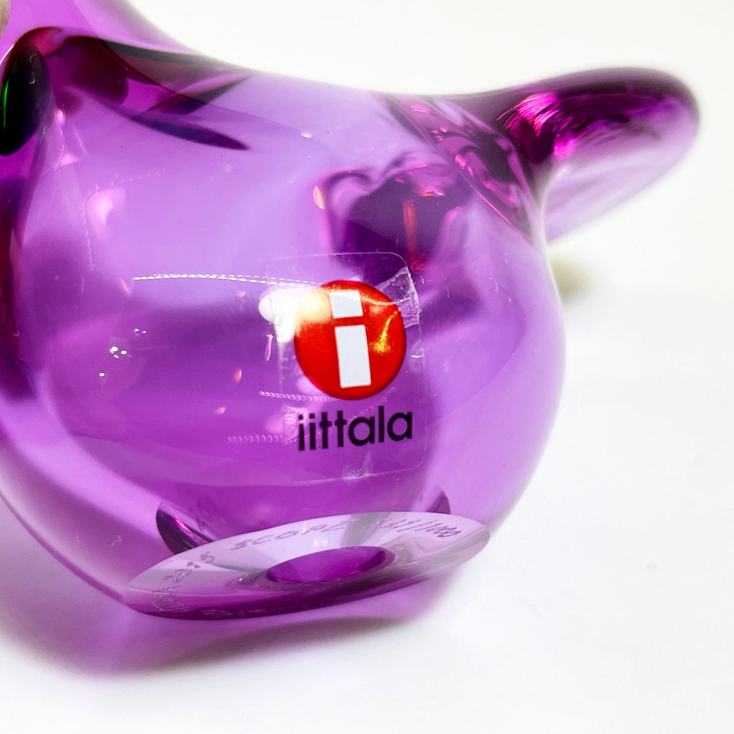 イッタラ iittala イッタラバード シエッポ Sieppo アメジスト × グリーン 2015年 131/1000 箱&テキスタイル付 オイバ・トイッカ SCOPE別注 ★