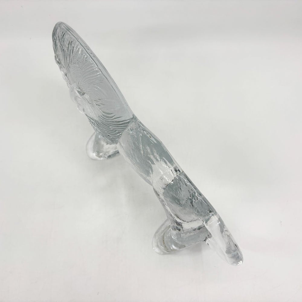 コスタボダ KOSTA BODA ライオン ガラスオブジェ 大 26cm 置物 ベールティル・バリーン Bertil Vallien スウェーデン 北欧雑貨 ●