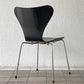 フリッツハンセン Fritz Hansen セブンチェア ダイニングチェア カラードアッシュ ブラック アルネ・ヤコブセン 北欧 デンマーク 定価￥76,780- A ◇