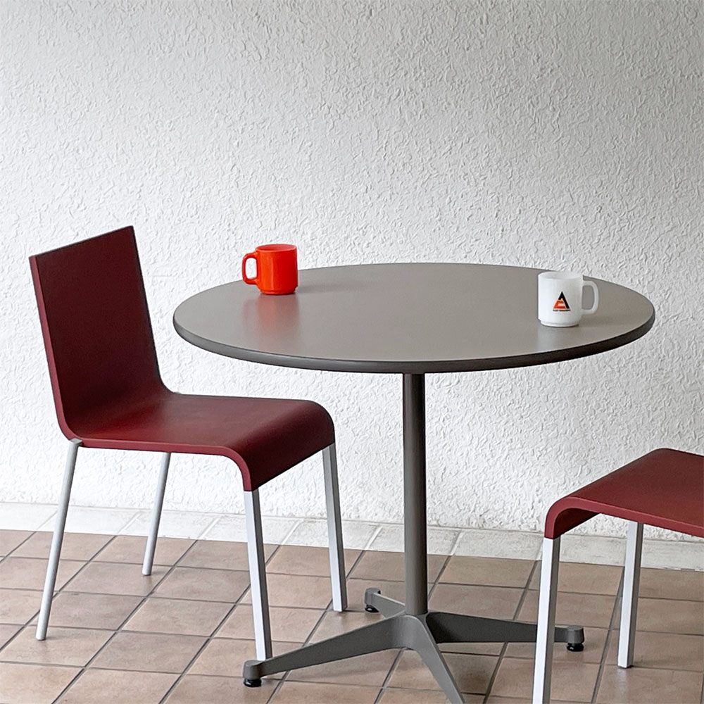 ハーマンミラー Herman Miller コントラクトテーブル ラウンド φ90cm ビンテージ チャールズ&レイ イームズ ミッドセンチュリー ◇