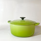 ルクルーゼ LE CREUSET ココットロンド 両手鍋 フルーツグリーン 24cm 鋳物 フランス ★