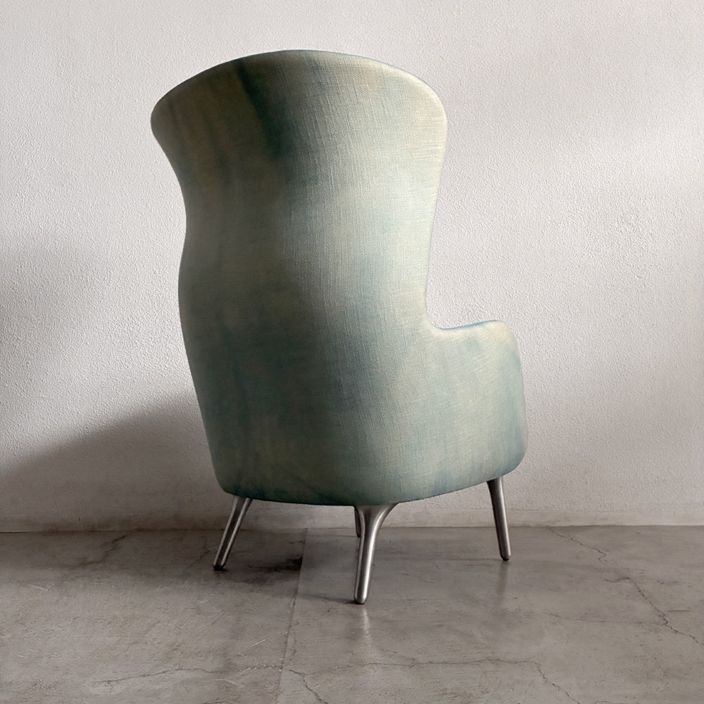 フリッツハンセン Fritz Hansen ロオチェア RO JH1 ラウンジチェア ファブリック Faded Denim Blue アルミベース ハイメ・アジョン 現行定価￥526,680以上 〓