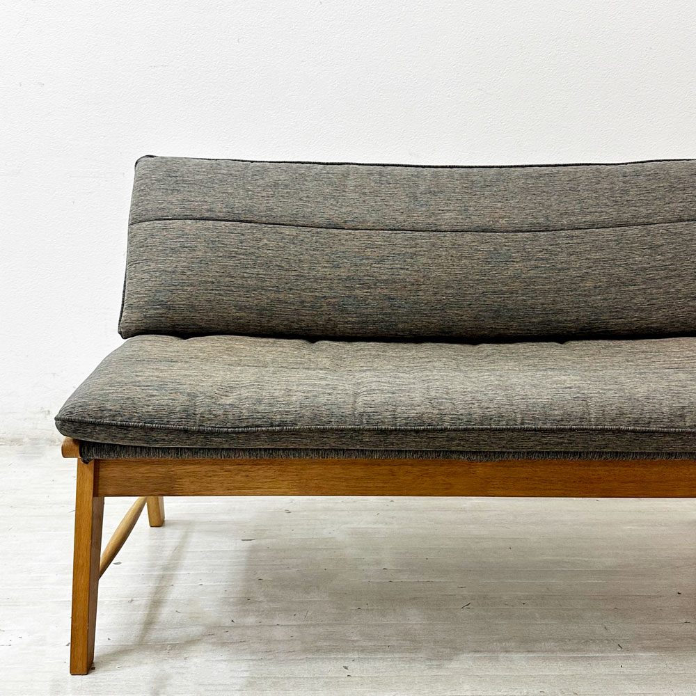 ミキモク MIKIMOKU 雅 リベラル ダイニングベンチ ベンチソファ グレー系ファブリック ナチュラルデザイン ●