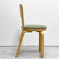 アルテック artek チェア66 CHAIR66 ダイニングチェア ナチュラルラッカー バーチ材 ファブリックシート アルヴァ・アアルト フィンランド 北欧家具 ビンテージ A ●
