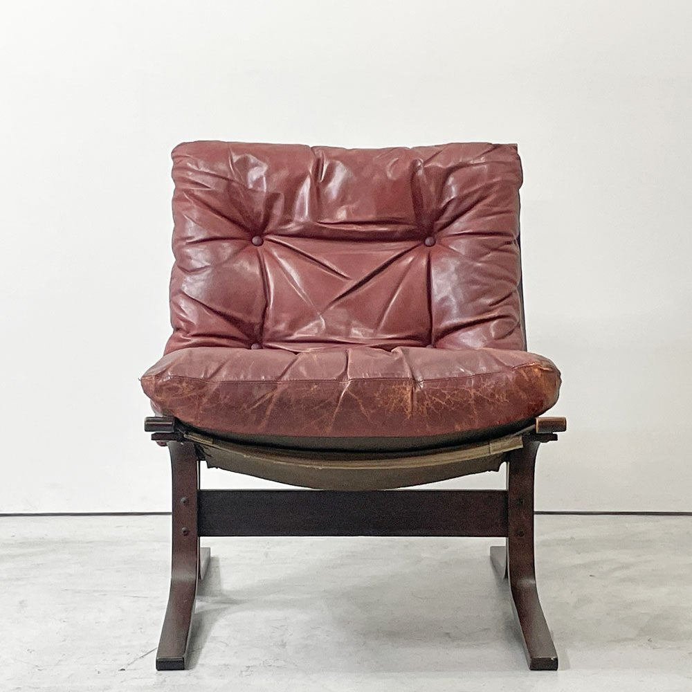 ウェストノーファ Westnofa シエスタ SIESTA ローバックチェア 北欧 ビンテージ イングマール・レリング 本革 ノルウェー ●