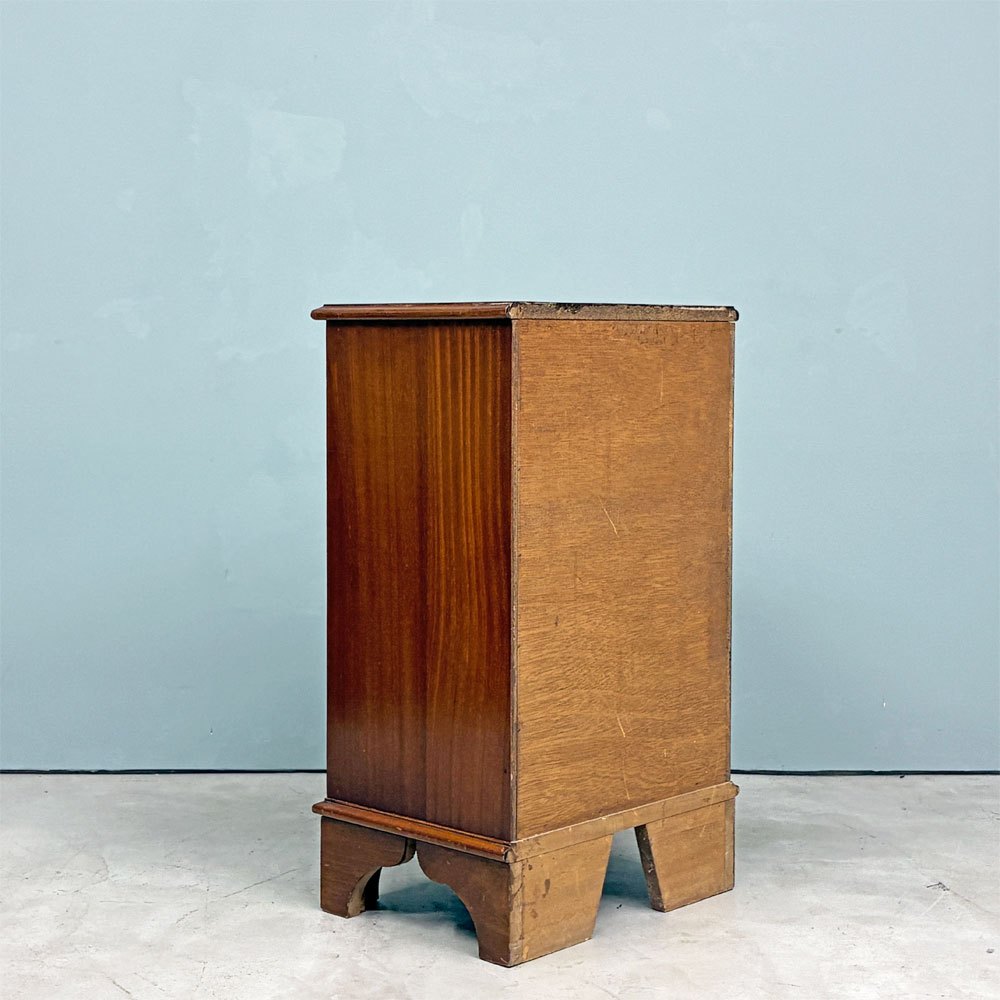 UKビンテージ UK vintage マホガニー材 コンパクトチェスト 4ドロワー H75.8cm 英国家具 ◎
