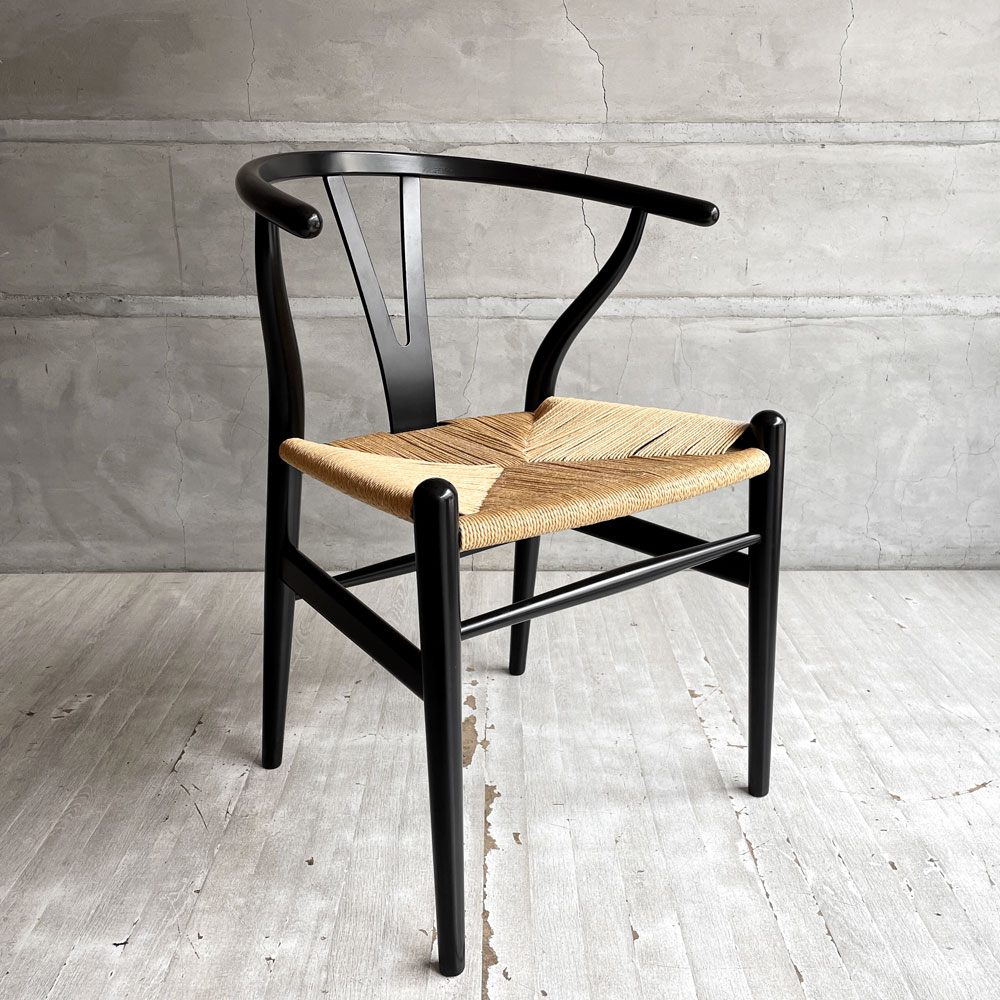 カールハンセン＆サン Carl Hansen & Son CH24 Yチェア ブラックラッカー ビーチ材 ペーパーコード  ハンス・J・ウェグナー デンマーク 北欧家具 ♪