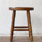 ビンテージ オーク無垢材 スツール ミルクスツール 腰掛け デンマーク クラシカルデザイン ◇