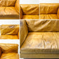 ハロ HALO レッジオ REGGIO 2P SOFA 2人掛けソファ W152cm レザー 本革 キャメル系 オールドサドルナッツカラー 英国家具 廃番 現状品 ●