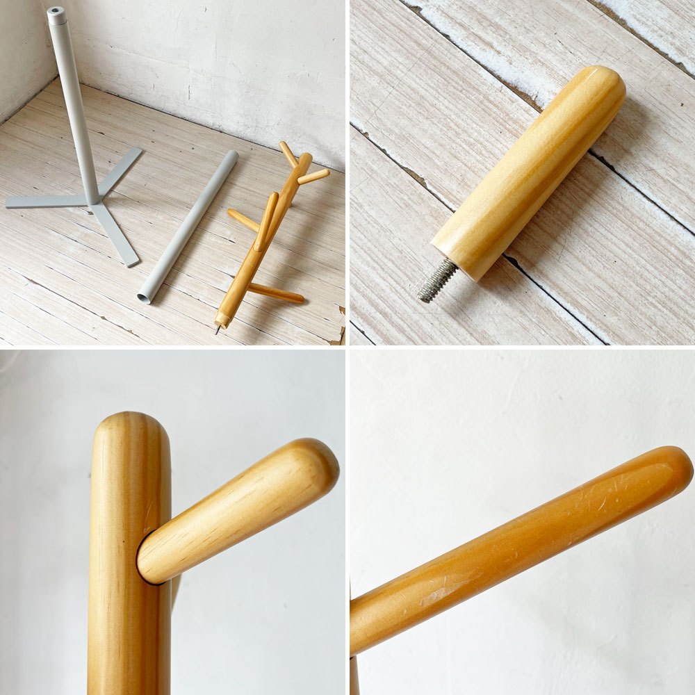 サラサ SARASA リビングコレクション ポールハンガー ハンガーラック コートハンガー 帽子掛け ナチュラル ★