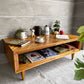 ウエストエルム West Elm アレクサ レクタングル コーヒーテーブル Alexa Rectangle Coffee Table ローテーブル AVボード パイン古材 廃番 ♪