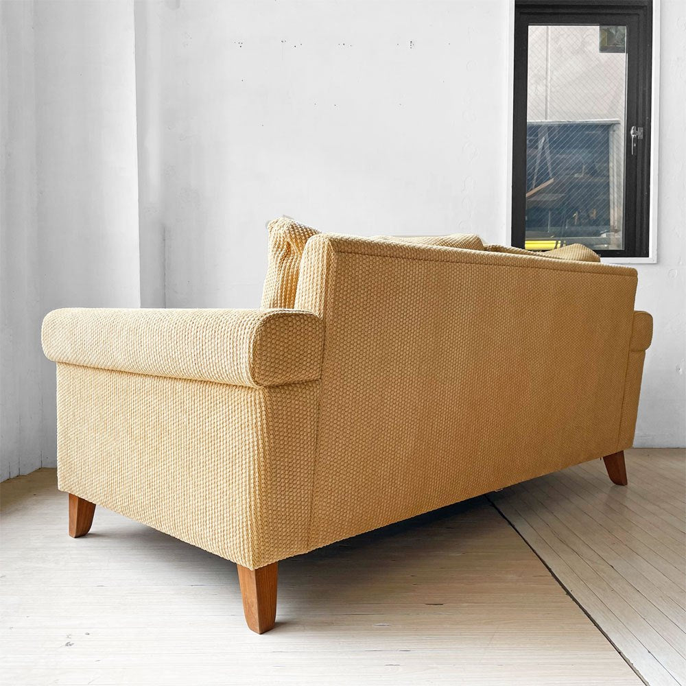 トラックファニチャー TRUCK FURNITURE FKソファ FK SOFA Jr. 2P ウォールナット無垢材 フェザークッション 新品張地張替済 ★