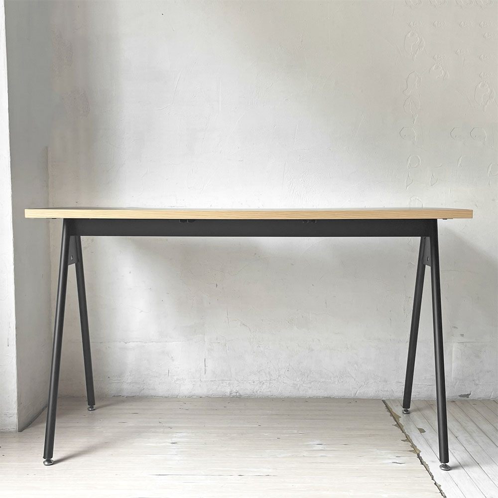 ジャーナルスタンダードファニチャー journal standard Furniture コンパスレッグデスク 平机 メラミントップ ブラック ★